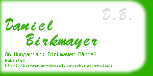 daniel birkmayer business card