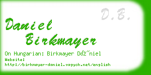 daniel birkmayer business card